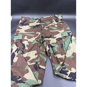 Vintage USGI BDU Cargo Pants Mens Medium Regular Woodland Camo Military Ripstop
